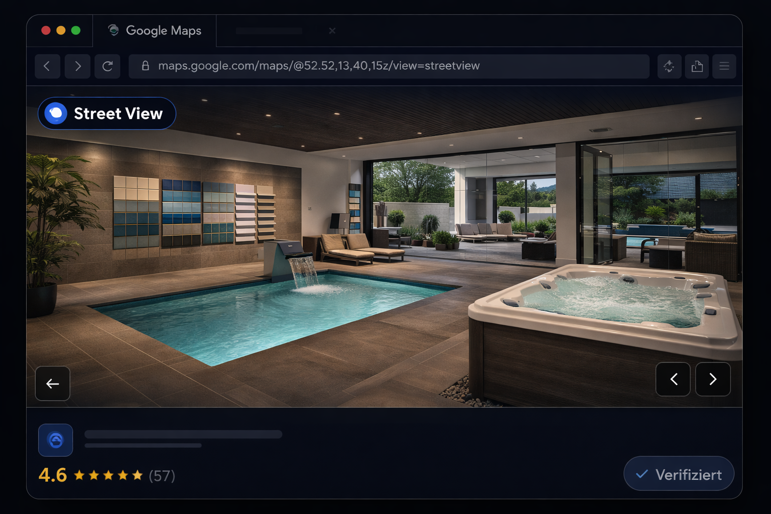 Poolbauer Showroom 360° Rundgang